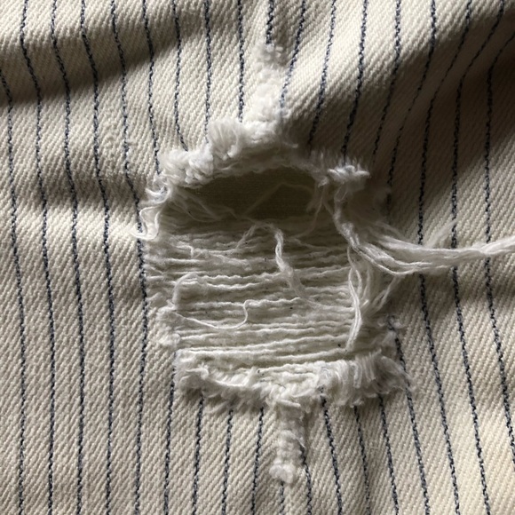 Anthropologie Made in USA Pinstripe Jeans - Picture 3 of 6